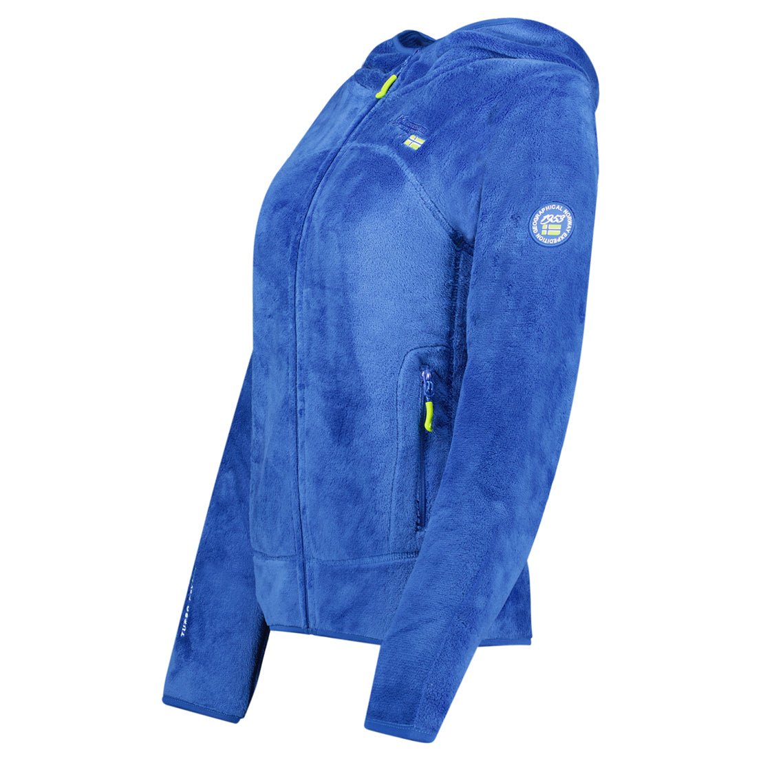 Geographical Norway Upalood Damen - Fleece mit Reißverschluss Royalblau - Geographical Norway - S Royalblau