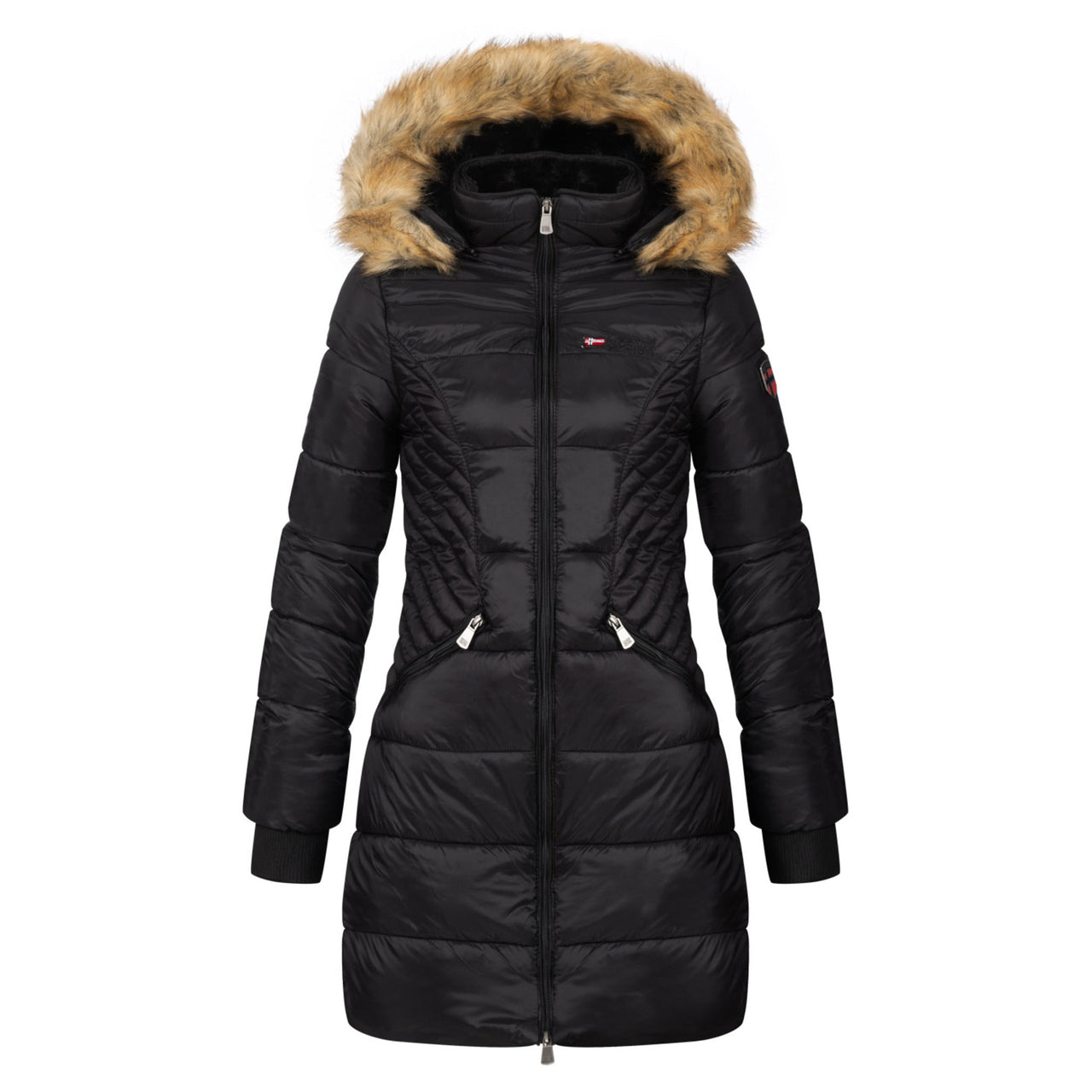 Geographical Norway Abeille Femme - Warm hooded parka Black - Geographical Norway - S Black