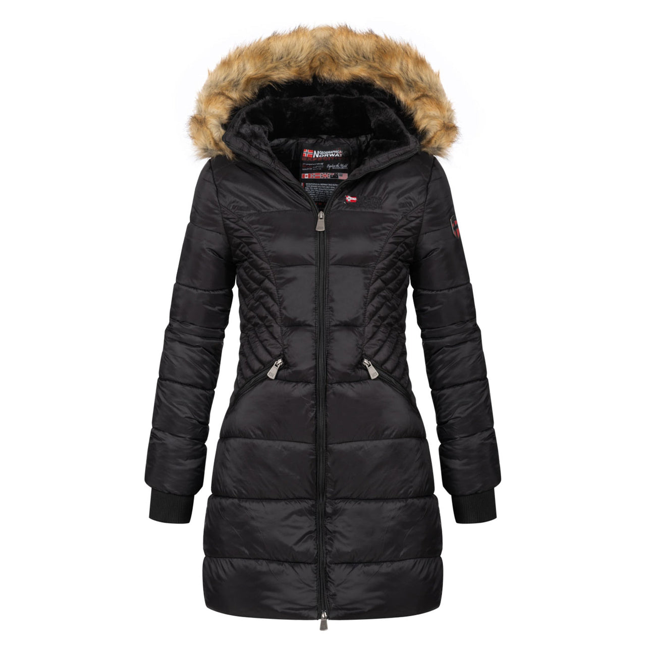 Geographical Norway Abeille Femme - Warm hooded parka Black - Geographical Norway - S Black