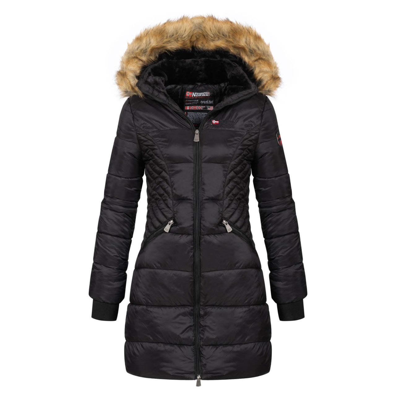 Geographical Norway Abeille Femme - Warm hooded parka Black - Geographical Norway - S Black