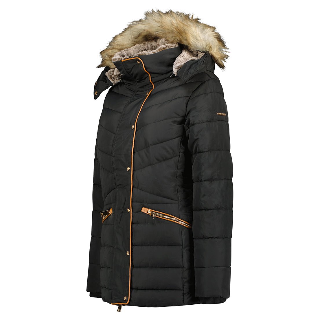 Geographical Norway Ajuju Women - Quilted parka Black - Geographical Norway - S Black