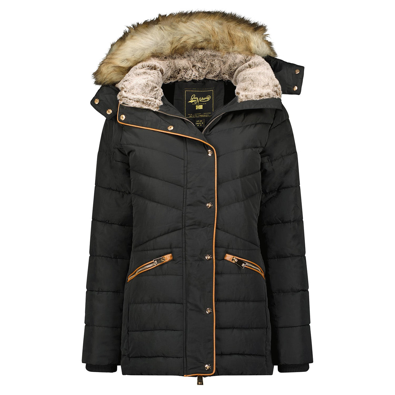 Geographical Norway Ajuju Women - Quilted parka Black - Geographical Norway - S Black