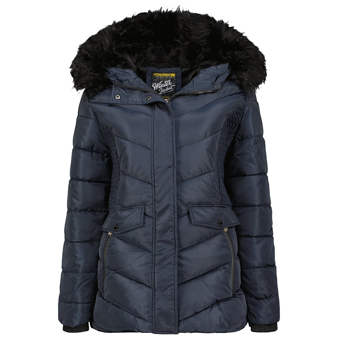 Geographical Norway Augustine Short - Women's long parka Navy - Geographical Norway - S Navy