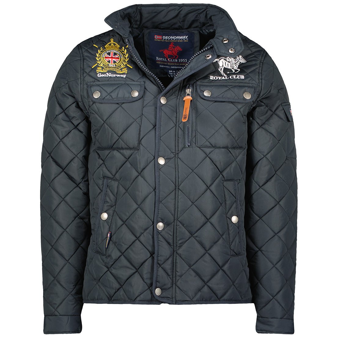 Geographical Norway Belificio Man - Navy Quilted Jacket - Geographical Norway - S Navy