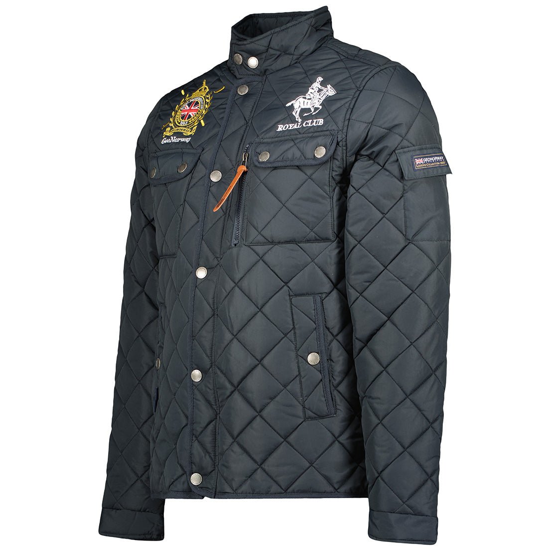 Geographical Norway Belificio Man - Navy Quilted Jacket - Geographical Norway - S Navy