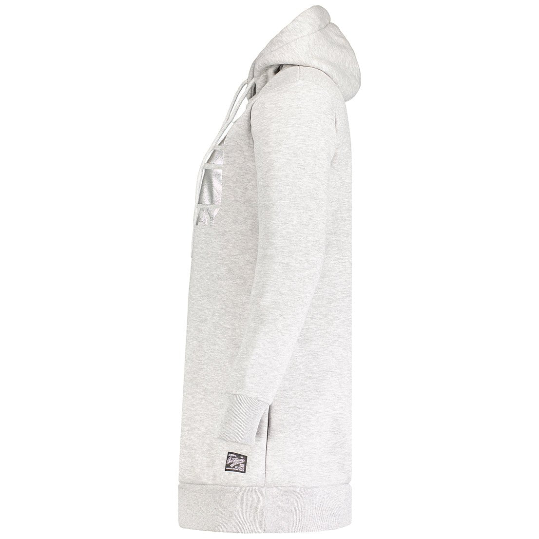 Geographical Norway Fabienne Woman - Hooded Sweat Dress Gris Clair Gris Clair - Geographical Norway - S Gris Clair