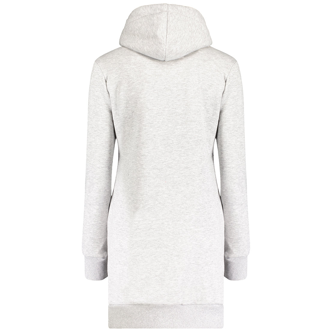 Geographical Norway Fabienne Woman - Hooded Sweat Dress Gris Clair Gris Clair - Geographical Norway - S Gris Clair