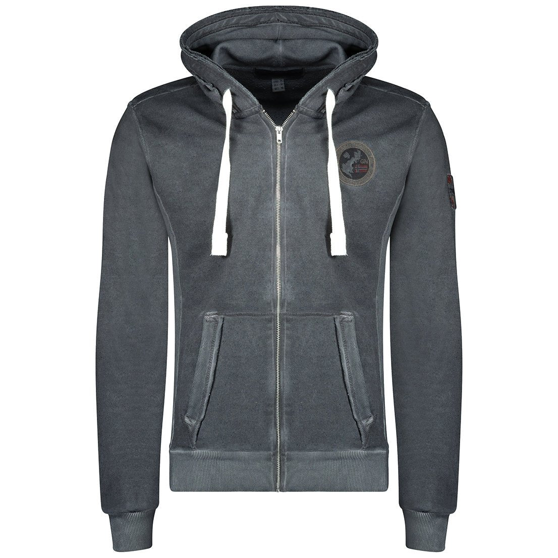 Geographical Norway Gionel Homme - Hooded Sweat Dark Grey Dark Grey - Geographical Norway - S Dark Grey