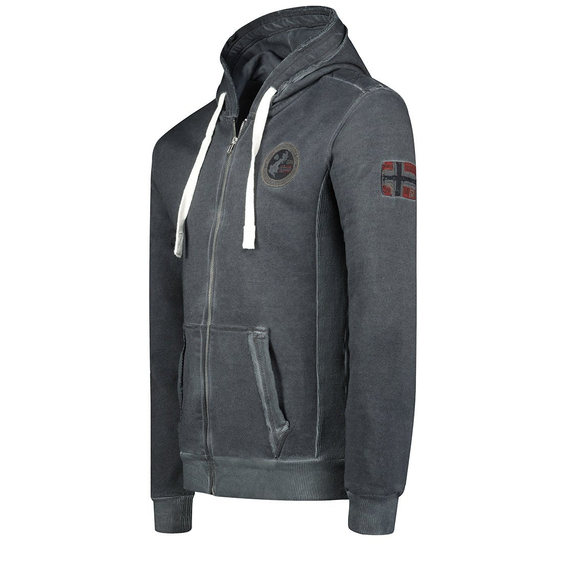 Geographical Norway Gionel Homme - Hooded Sweat Dark Grey Dark Grey - Geographical Norway - S Dark Grey