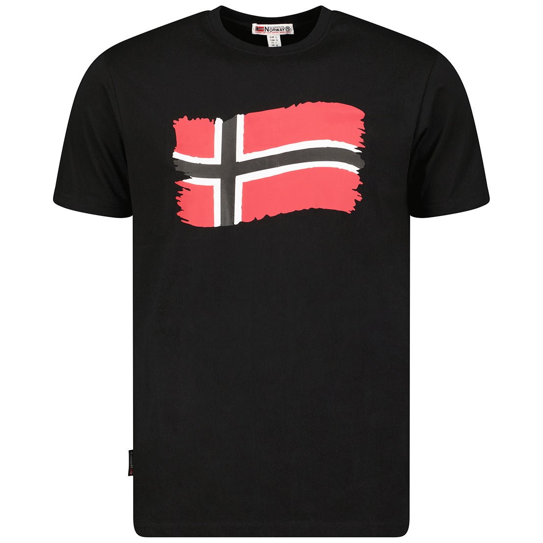 Geographical Norway Jorent Homme - T-shirt Round Neck Short Sleeve Black - Geographical Norway - M Black