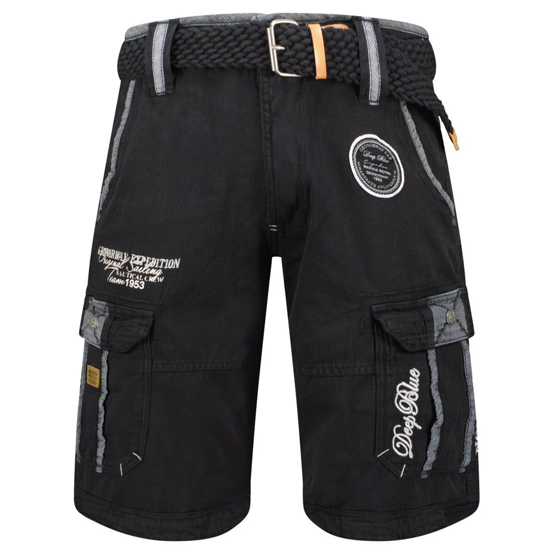 Geographical Norway Paillette Homme - Black Bermuda shorts - Geographical Norway - 3XL Black