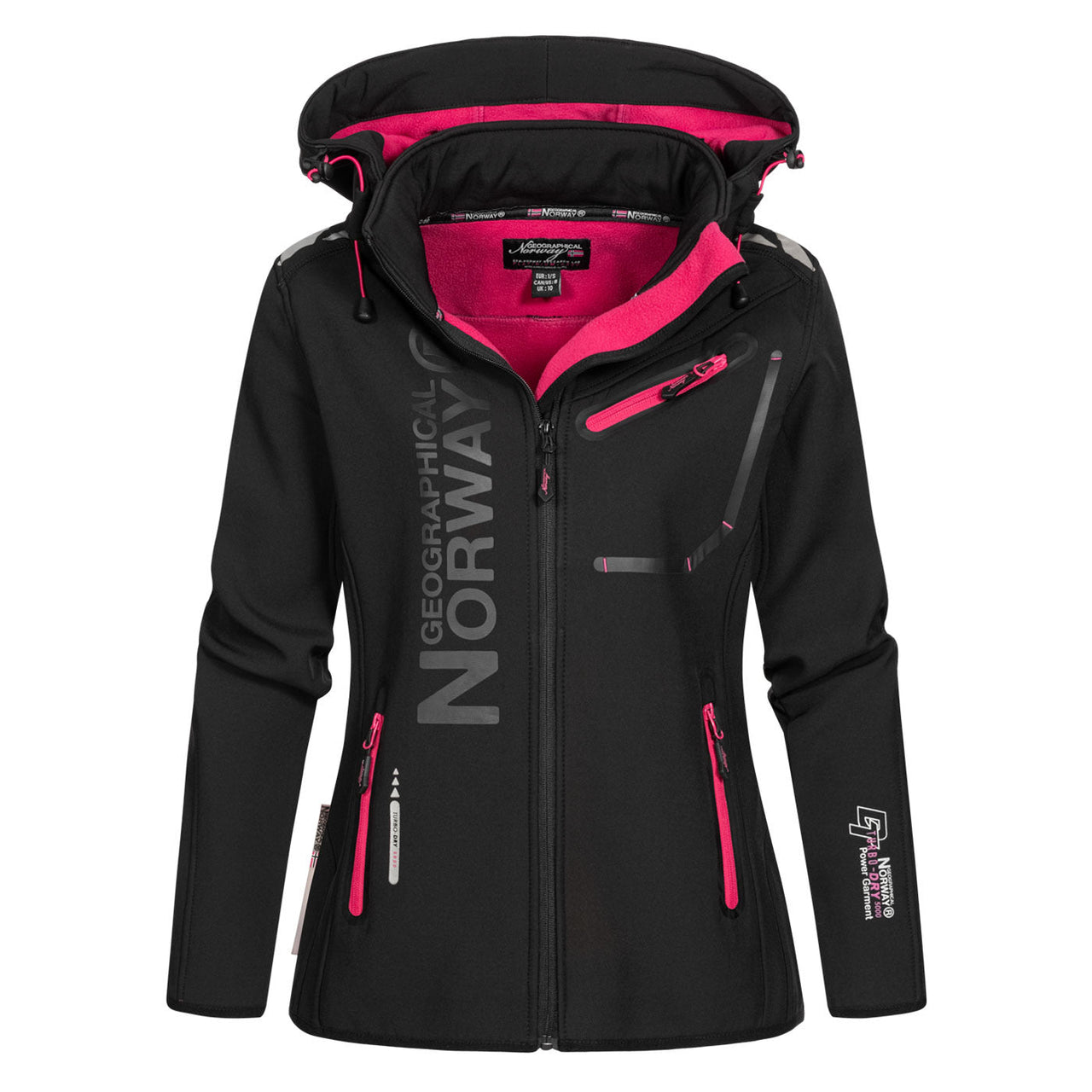 Geographical Norway Reine Femme - Softshell Black Pink - Geographical Norway - S Black Pink