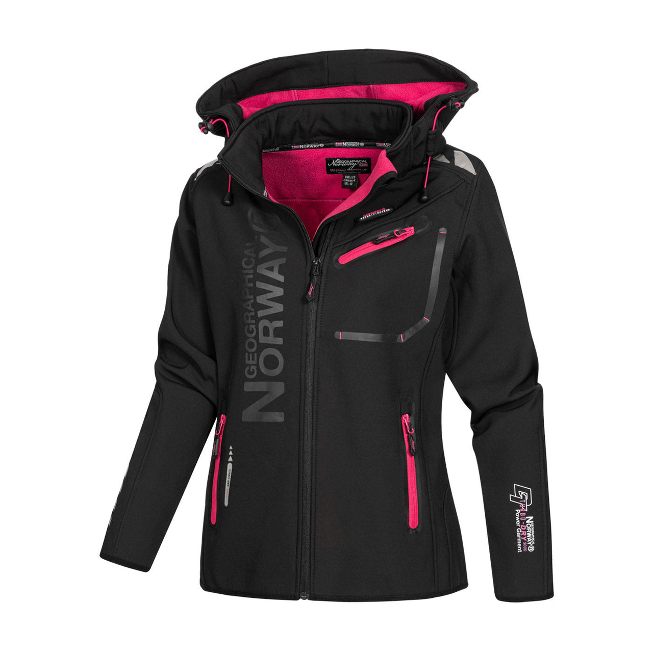 Geographical Norway Reine Femme - Softshell Black Pink - Geographical Norway - S Black Pink