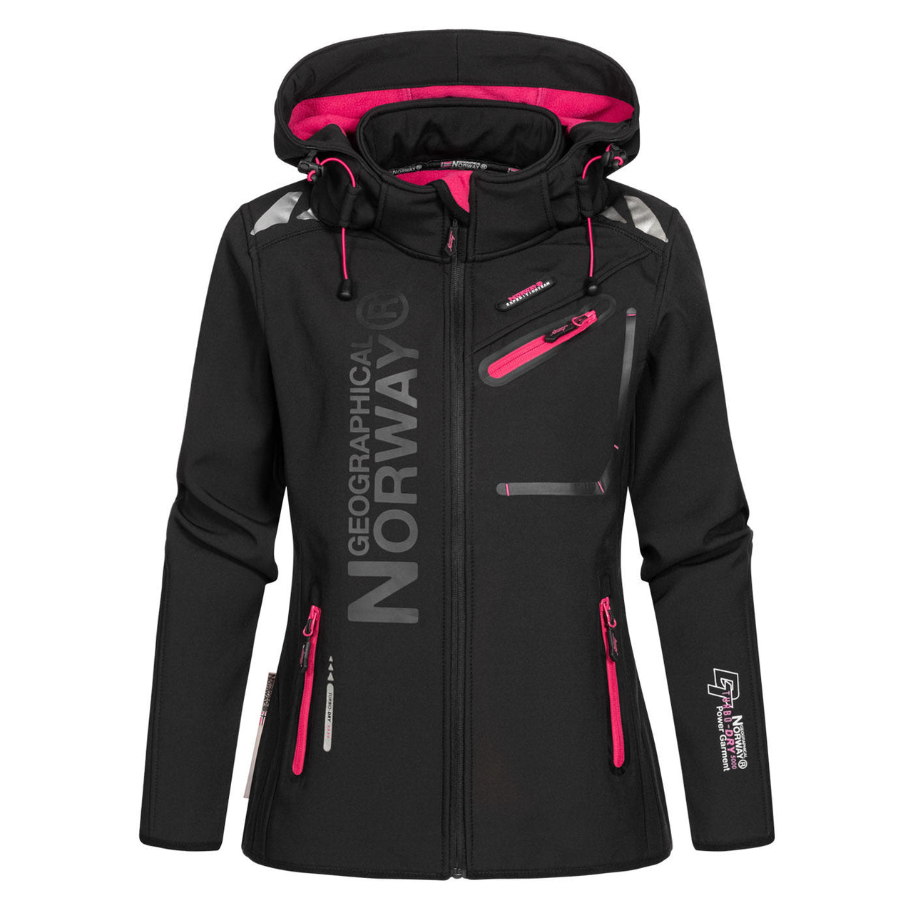 Geographical Norway Reine Femme - Softshell Black Pink - Geographical Norway - S Black Pink