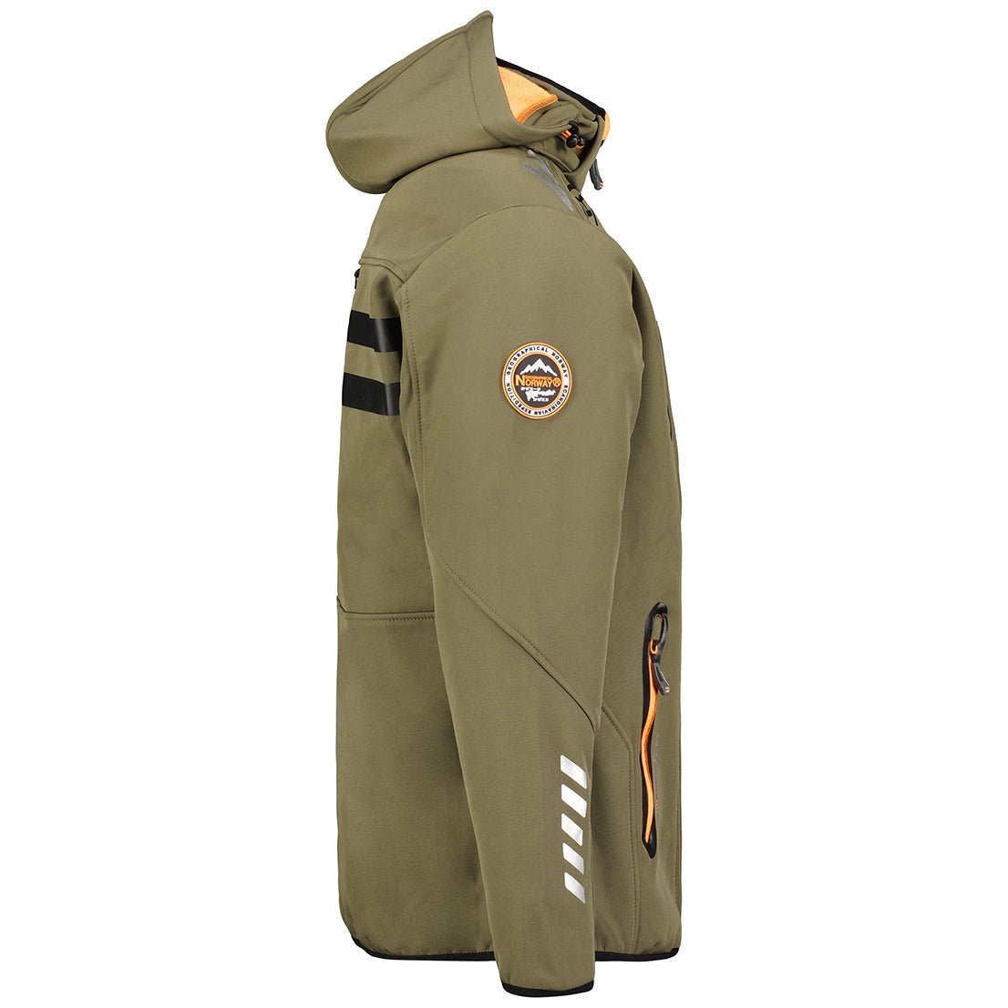 Geographical Norway Royaute Homme - Softshell Black Orange - Geographical Norway - S Black Orange