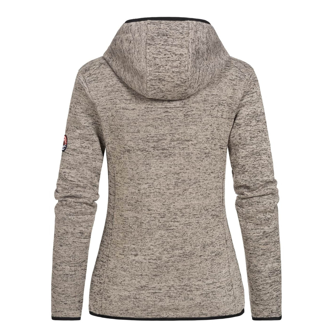 Geographical Norway Upclassica Women - Hooded sweatshirt with zipped collar Light grey Light grey - Geographical Norway - S Light grey