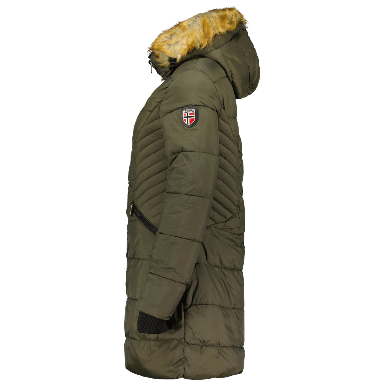 Geographical Norway Geographical Norway Abeille Mujer - Parka cálida con capucha Caqui - Geographical Norway - S Caqui