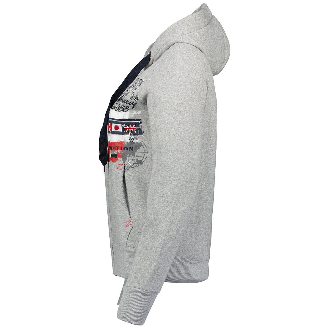 Geographical Norway Geographical Norway Getchup Mujer - Sudadera con capucha Gris claro - Geographical Norway - S Gris claro