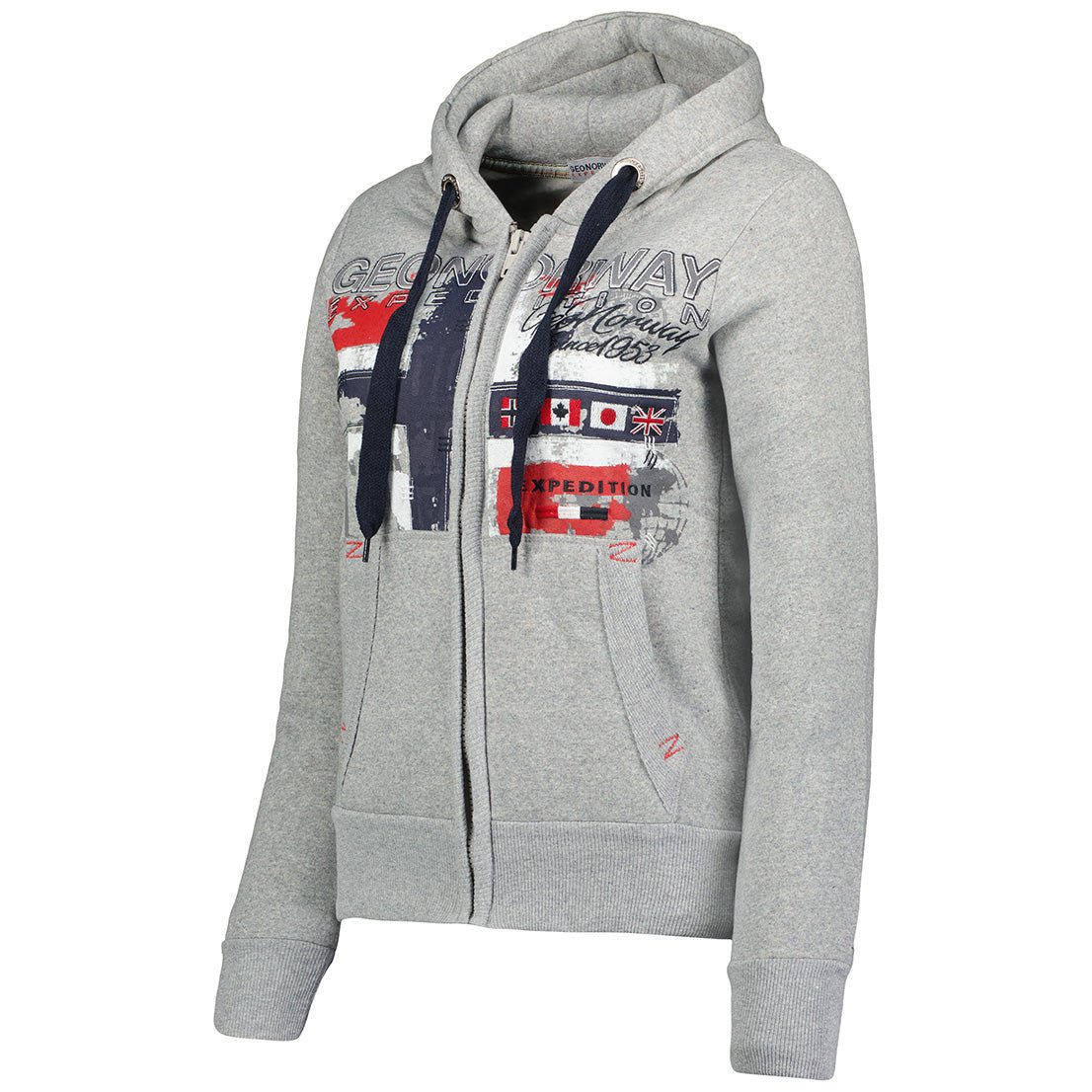 Geographical Norway Geographical Norway Getchup Mujer - Sudadera con capucha Gris claro - Geographical Norway - S Gris claro