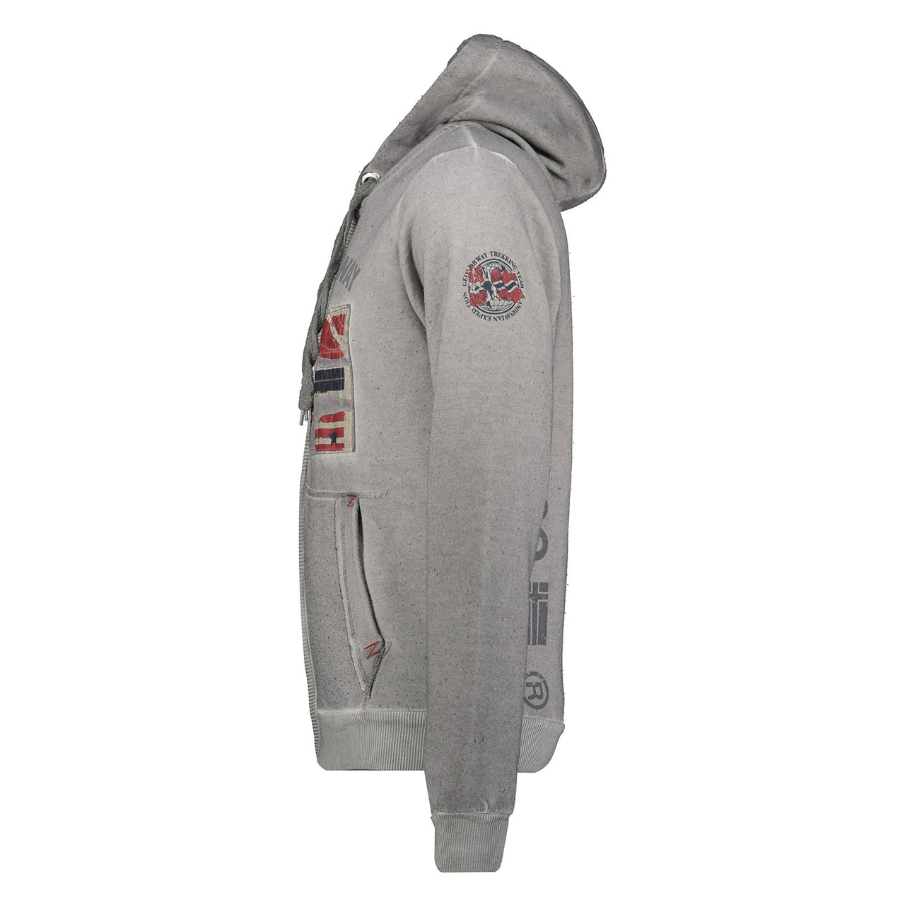 Geographical Norway Geographical Norway Gotz Hombre - Jersey con cremallera y capucha Gris claro - Geographical Norway - M Gris claro