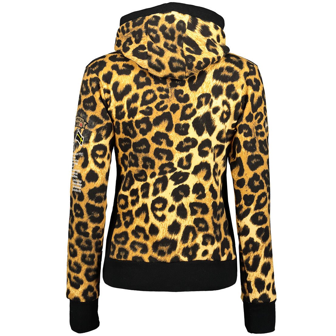 Geographical Norway Geographical Norway Gymclass Mujer - Iconic Leopard Velour Sudadera con capucha Leopard Velour - Geographical Norway - S Leopard Velour