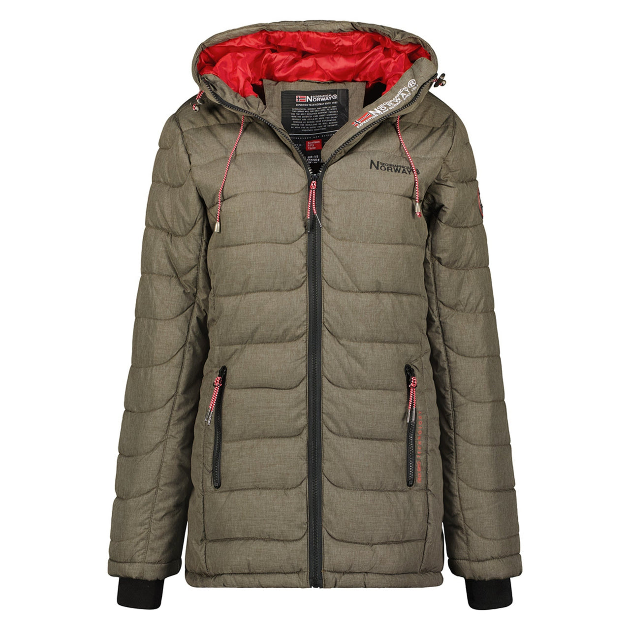 Geographical Norway Astana Donna - Giacca Khaki - Geographical Norway - S Khaki