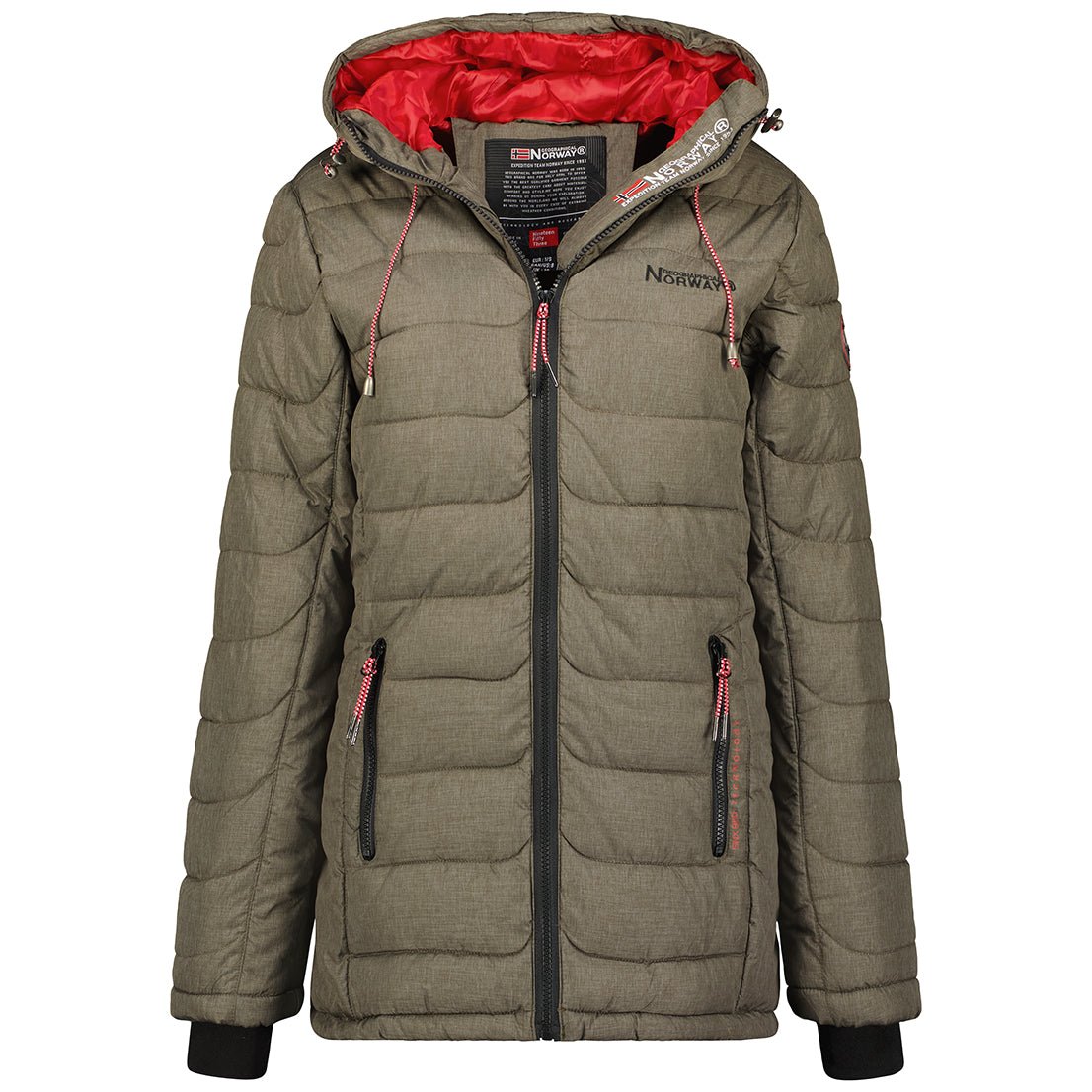 Geographical Norway Astana Donna - Giacca Khaki - Geographical Norway - S Khaki