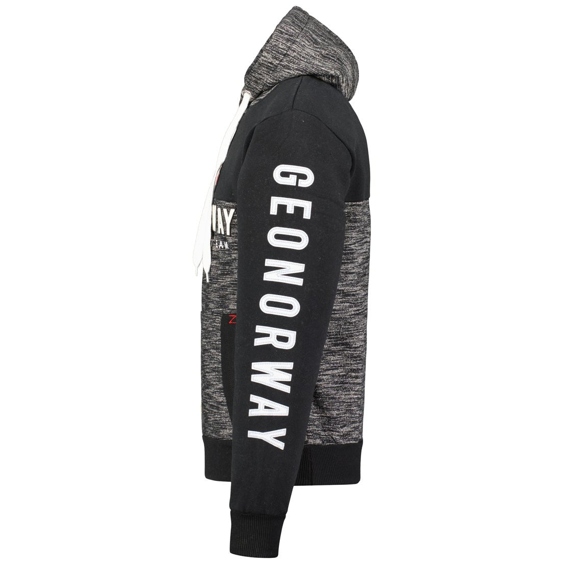 Geographical Norway Ferato Uomo - Felpa con cappuccio Nero - Geographical Norway - S Nero