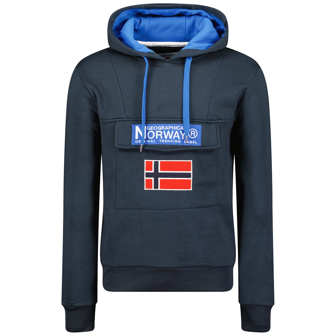 Geographical Norway Gadrien Uomo - Felpa con cappuccio Navy Navy - Geographical Norway - S Navy