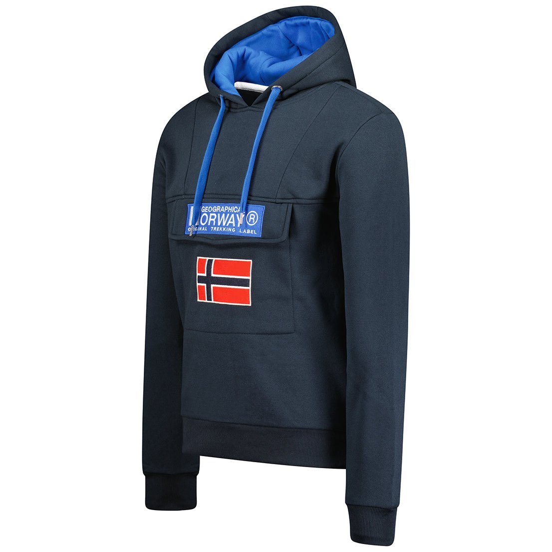 Geographical Norway Gadrien Uomo - Felpa con cappuccio Navy Navy - Geographical Norway - S Navy