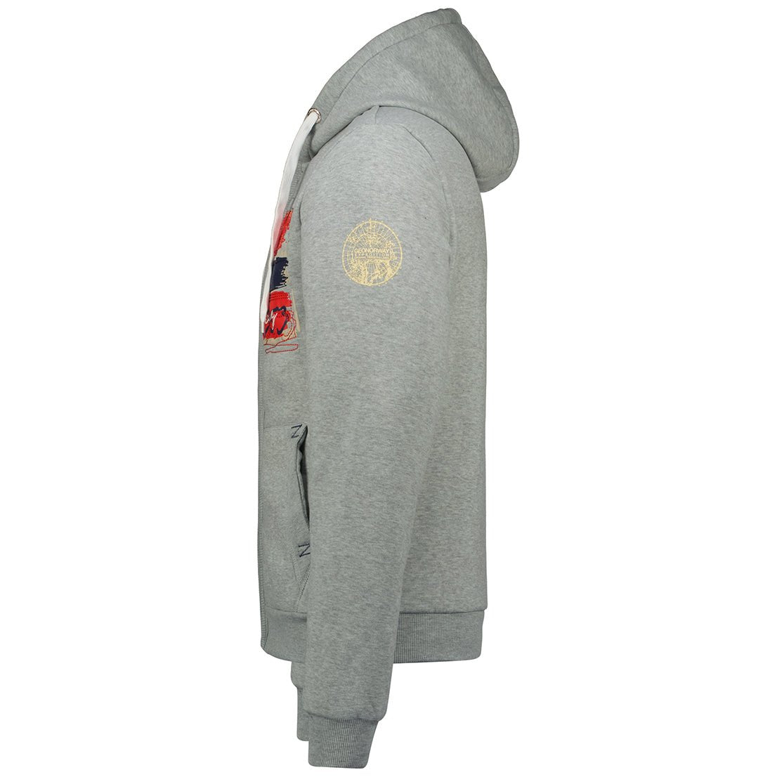 Geographical Norway Gayto Uomo - Felpa con cappuccio Grigio chiaro Grigio chiaro - Geographical Norway - M Grigio chiaro