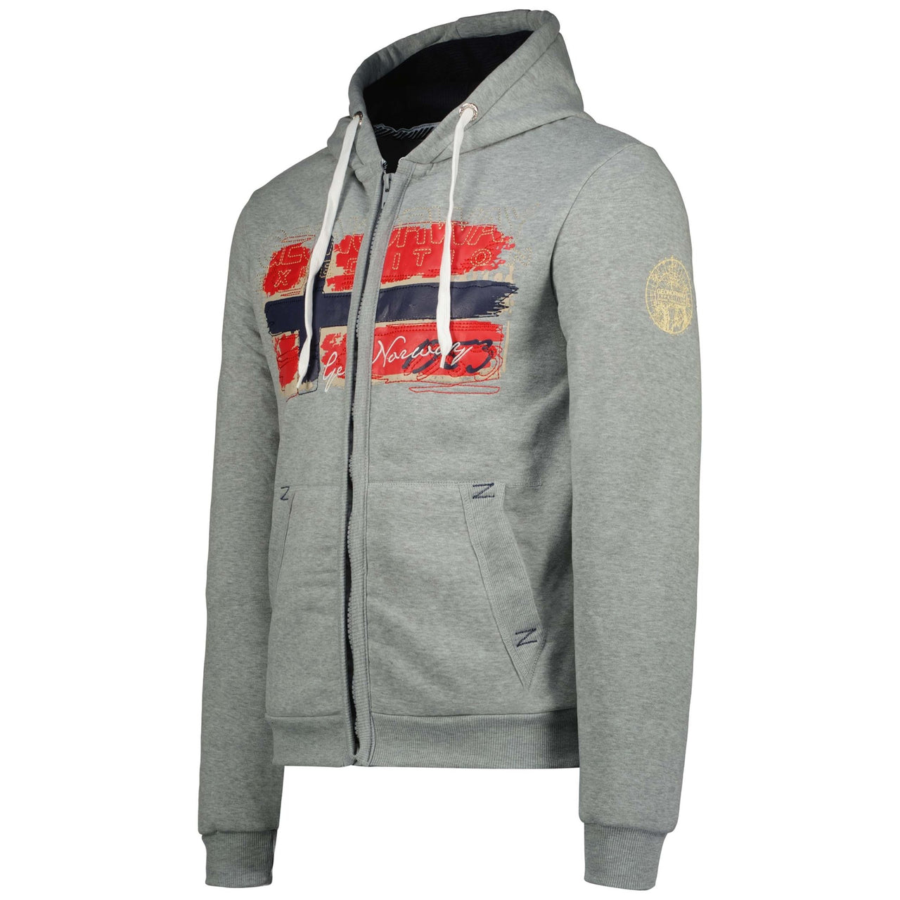 Geographical Norway Gayto Uomo - Felpa con cappuccio Grigio chiaro Grigio chiaro - Geographical Norway - M Grigio chiaro