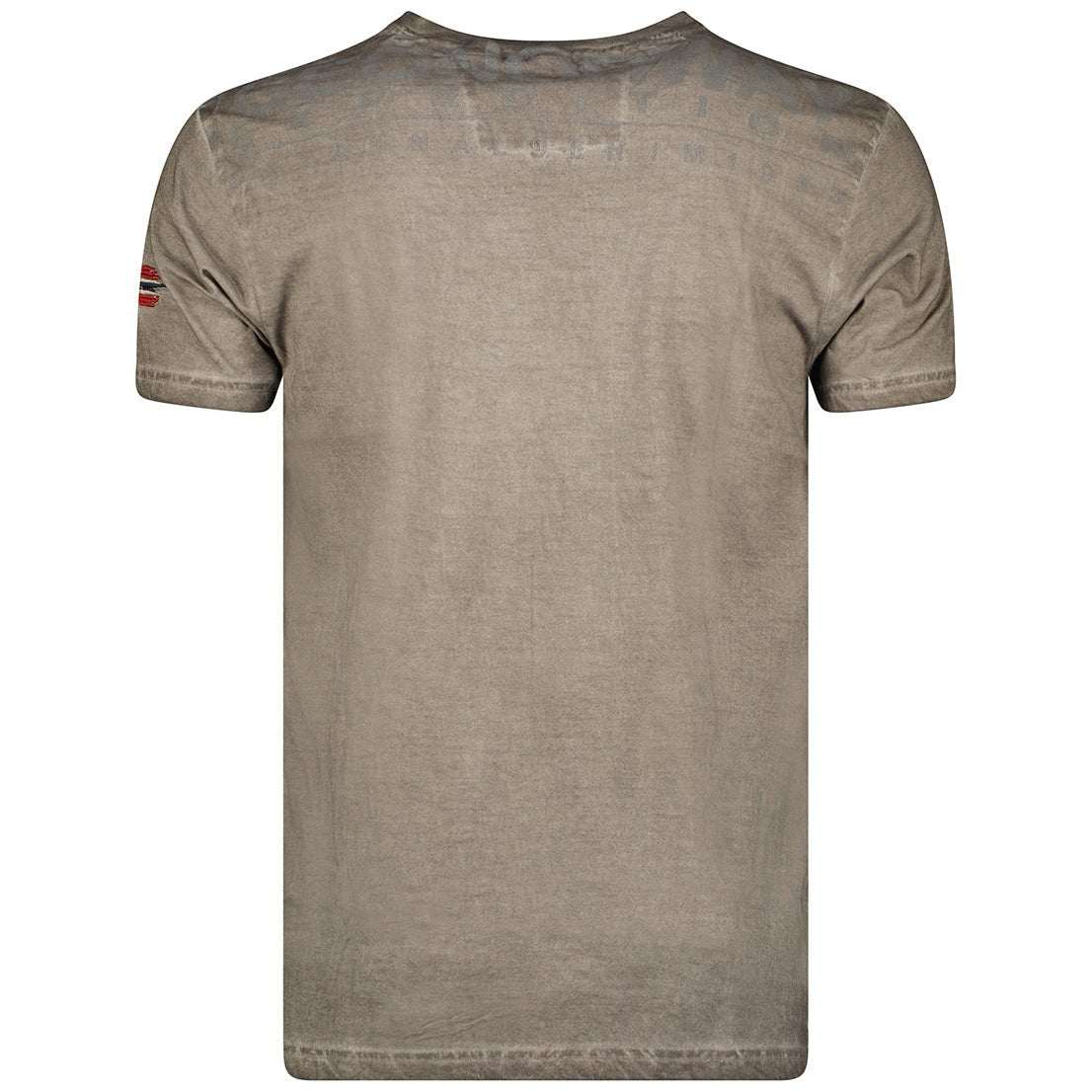 Geographical Norway Jimac Homme - T-shirt con scollo a V e maniche corte Khaki - Geographical Norway - M Khaki