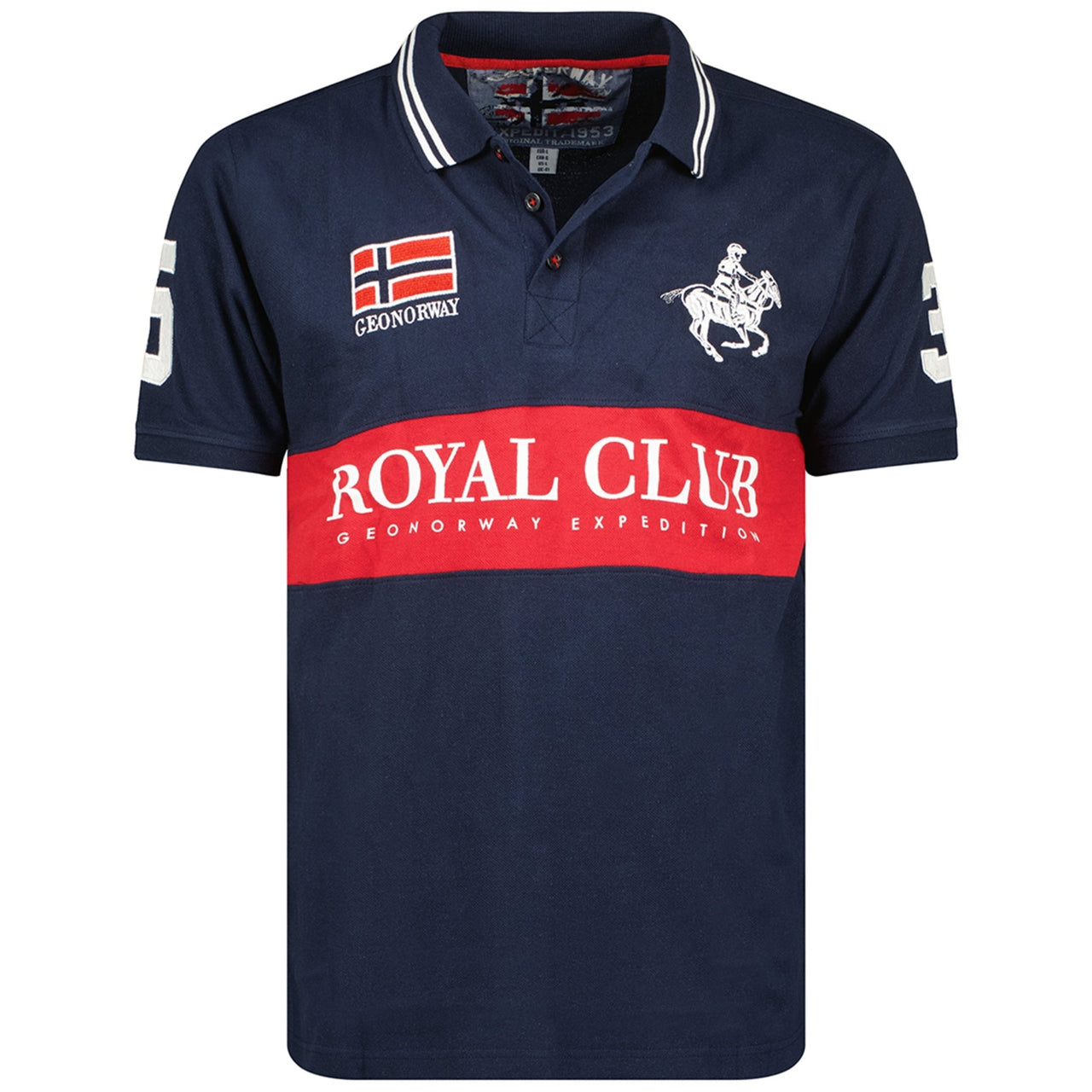 Geographical Norway Kahorse Uomo - Polo a maniche corte Navy - Geographical Norway - S Navy