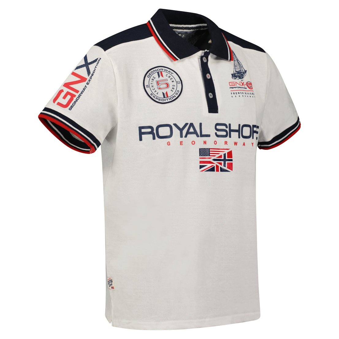 Geographical Norway Kamacho Uomo - Polo a maniche corte Bianco - Geographical Norway - M Bianco