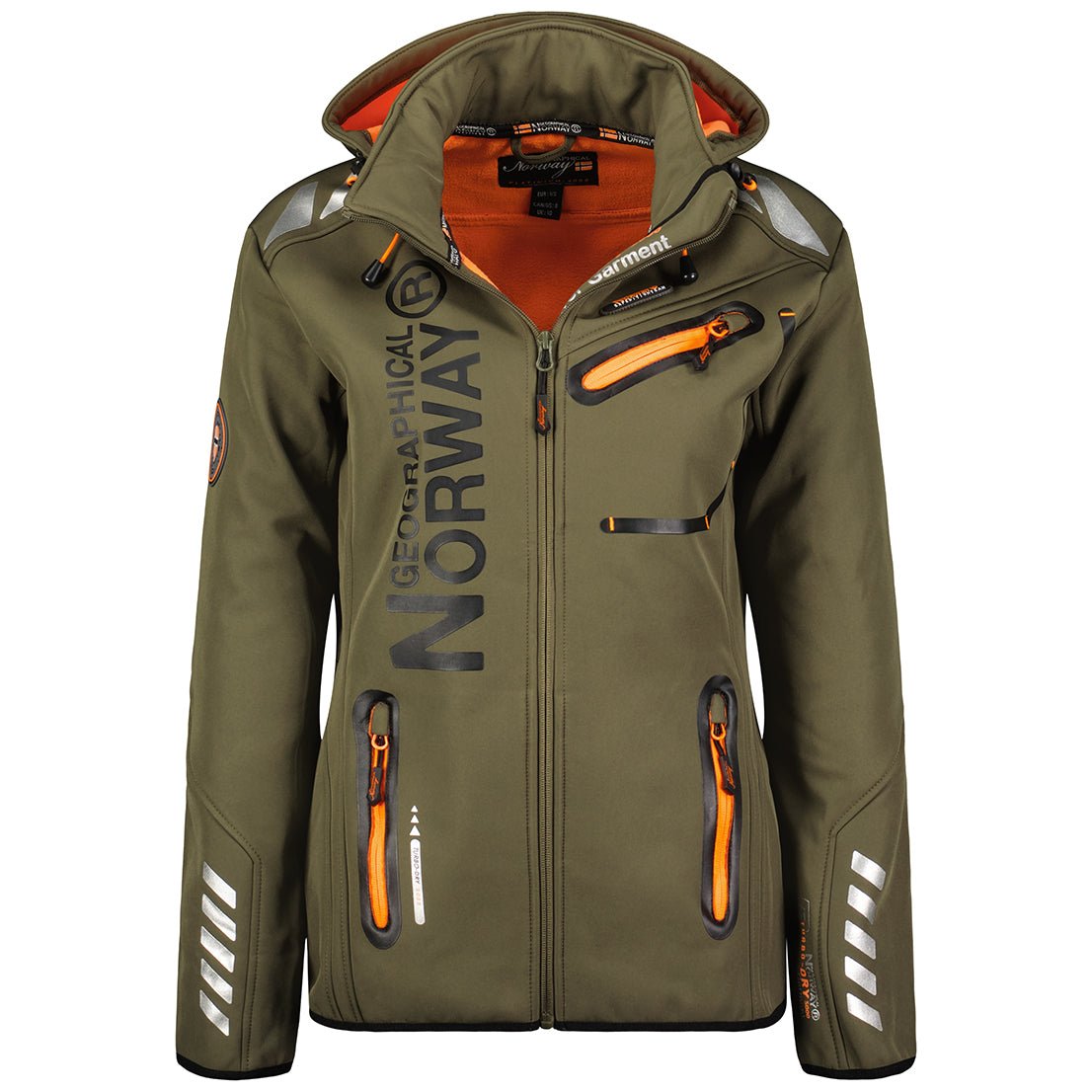 Geographical Norway Reine Donna - Softshell Khaki Orange - Geographical Norway - S Kaki Orange