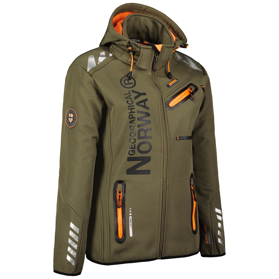 Geographical Norway Reine Donna - Softshell Khaki Orange - Geographical Norway - S Kaki Orange